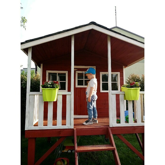 Spielhaus Finn (L x B x H: 239 x 190 x 256 cm, Holz, Natur) | BAUHAUS