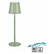 Just Light Lámpara de sobremesa a batería Euria (3 W, L x An x Al: 11 x 11 x 37 cm, Blanco cálido, Verde) | BAUHAUS