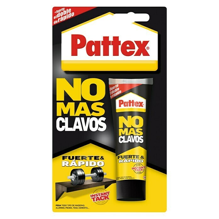 Pattex Adhesivo para montaje No más clavos 3 x 2 (Blanco, 370 g)
