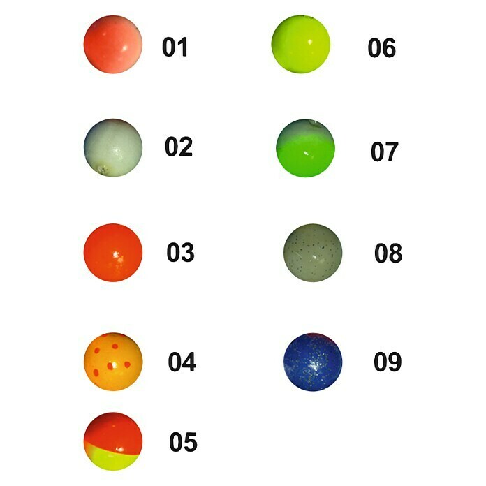 Tubertini Perlas fluorescentes esféricas 01 (6 uds.)
