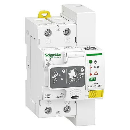 Schneider Electric  Interruptor de protección diferencial de rearme