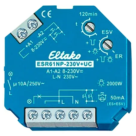 Eltako  Stromstoßschalter ESR61NP-230V+UC