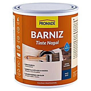 Promade Barniz para madera Tinte al Agua (Nogal, 750 ml, Mate)
