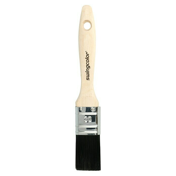 swingcolor Premium Flachpinsel Lack (Breite Borsten: 30 mm, All-in-one-Borsten, Naturholz)