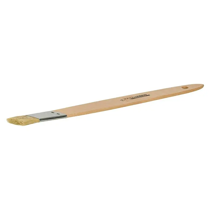 Profi Depot by Storch-Ciret Schrägstrichzieher - Breite Borsten: 25 mm, Mischborsten, Holz - Abbildung eines Borstenpinsels mit einem hellen Holzgriff und einem Metallstück, das die Borsten an Ort und Stelle hält.