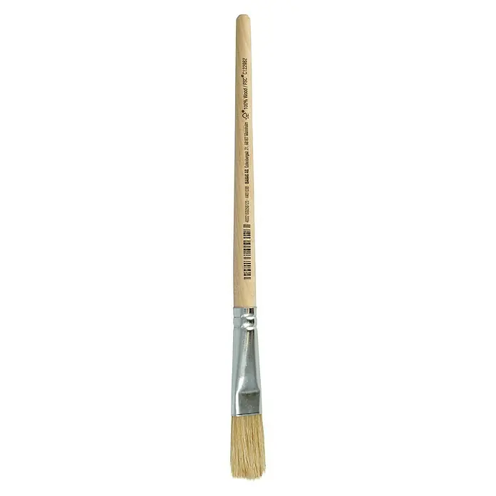 swingcolor Komfort Universal-Pinsel - Größe Pinsel: 3, Chinaborsten, Naturholz - Pinsel mit Holzgriff und silberner Zwinge, ideal für diverse Malarbeiten. Hochwertige Borsten für präzise Ergebnisse.
