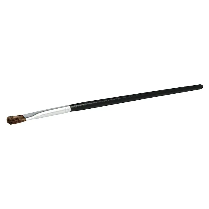 swingcolor Komfort Ausbesserungs-Pinsel - Größe Pinsel: 8, Ponyhaar - Pinsel mit kurzem Borstenkopf und schwarzem Griff, ideal für präzises Auftragen von Farben oder Kosmetika. Ein vielseitiges Werkzeug.