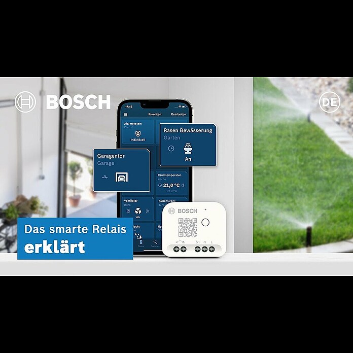 Bosch Smart Home Relais-Modul (230 V, 2.400 MHz - 2.483,5 MHz) | BAUHAUS