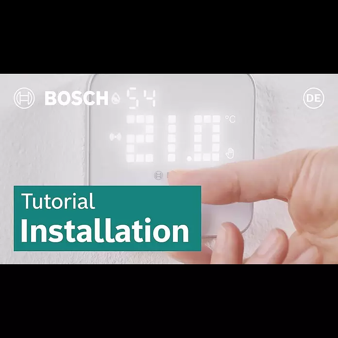 Bosch Smart Home Raumthermostat II Fußbodenheizung230 V, LED-Display, L x B x H: 35 x 86 x 87 mm - Installation: Raumthermostat II 230V | Bosch Smart Home