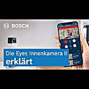 Bosch Smart Home Innenkamera Eyes II (Netzbetrieben, L x B x H: 160 x 72 x 160 mm, 1.920 x 1.080 Pixel (Full HD), Reichweite Funk:  < 100 m) | BAUHAUS