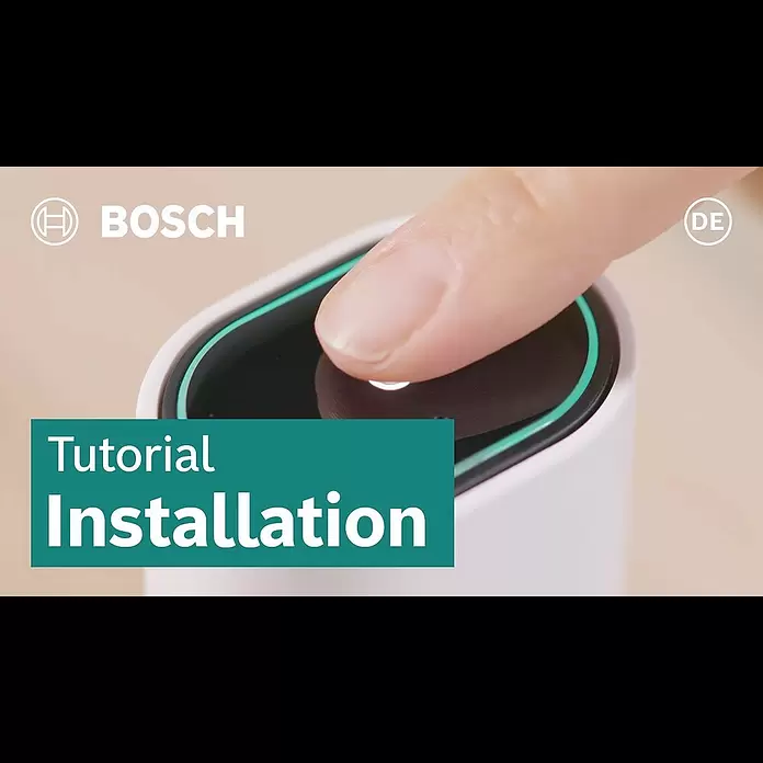 Bosch Smart Home Innenkamera Eyes II - Netzbetrieben, L x B x H: 160 x 72 x 160 mm, 1.920 x 1.080 Pixel (Full HD), Reichweite Funk: 0 m - 99 m - Installation: Eyes Innenkamera II | Bosch Smart Home