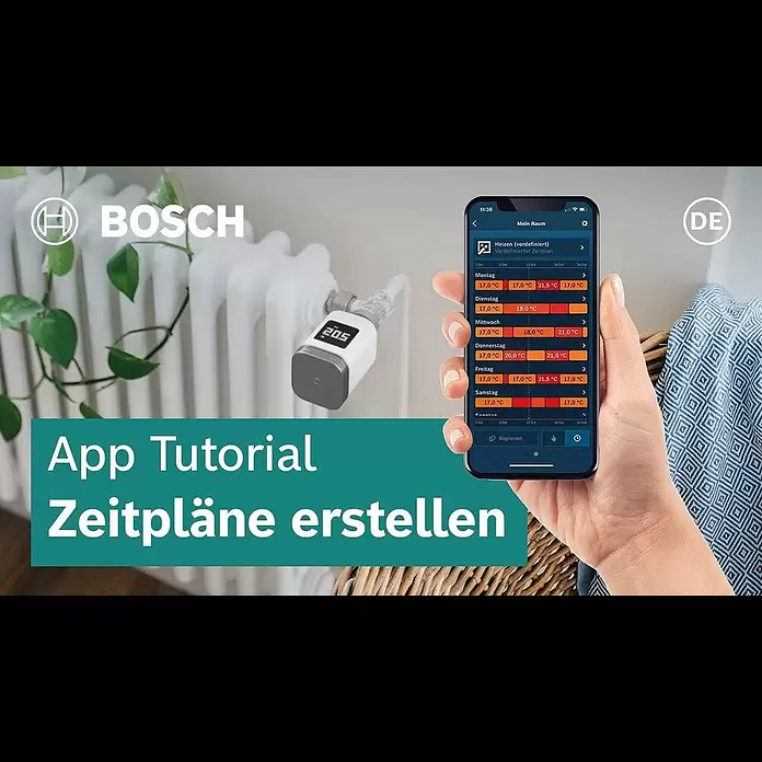Bosch Smart Home Heizkörper-Thermostat II - M30 x 1,5 mm - Neue Zeitplne zur Raumtemperaturregelung | Bosch Smart Home