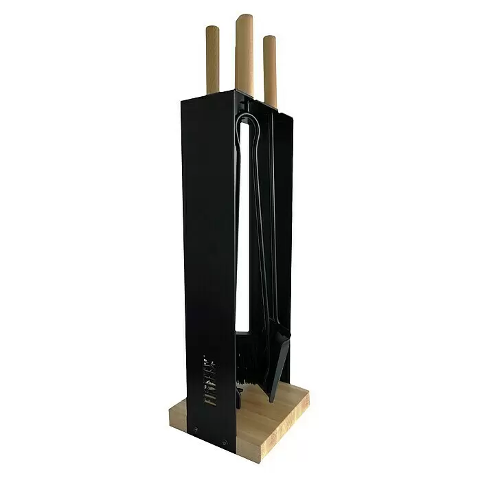 Firefix KaminbesteckHöhe: 69 cm, Schwarz