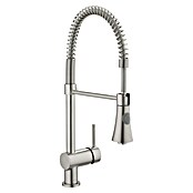 Camargue Merida Spültischarmatur (Niederdruck, Edelstahl, Matt, Spiralfeder)