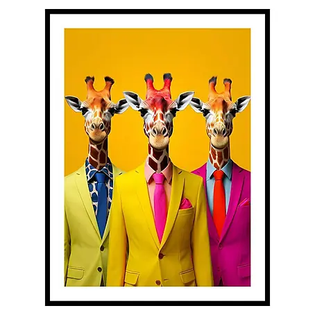 Cuadro Jirafas Pop Art