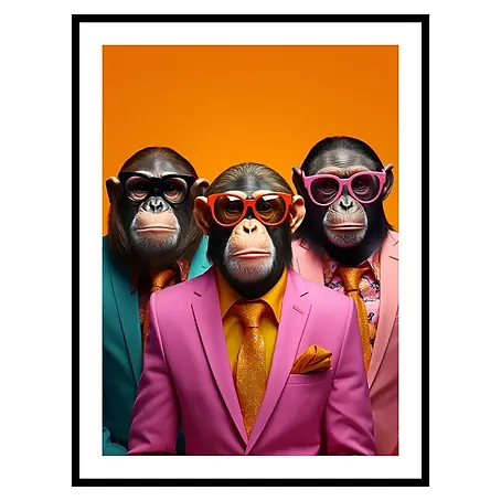 Cuadro Chimpancé Pop Art