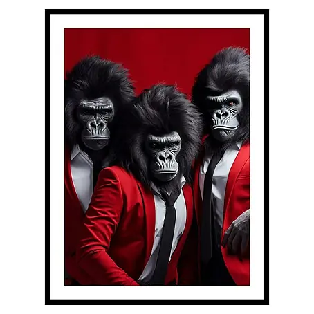 Cuadro Gorilas Pop Art