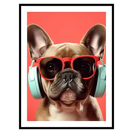 Cuadro Bulldog con cascos