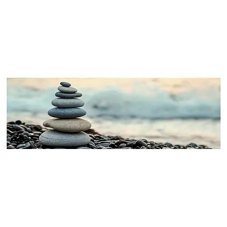 Lienzo Playa con piedras