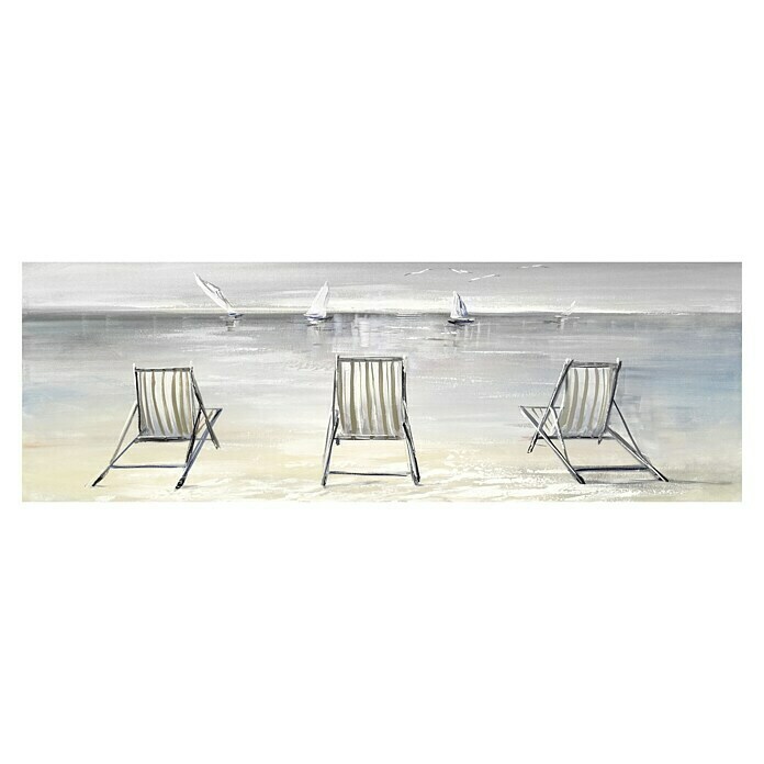 Cuadro pintado a mano Playa Hamaca (Playa Hamaca, An x Al: 120 x 40 cm) | BAUHAUS