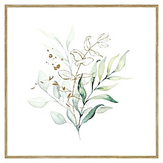 Cuadro Flor Aqua 1 (An x Al: 40 x 40 cm, 1 pzs.)