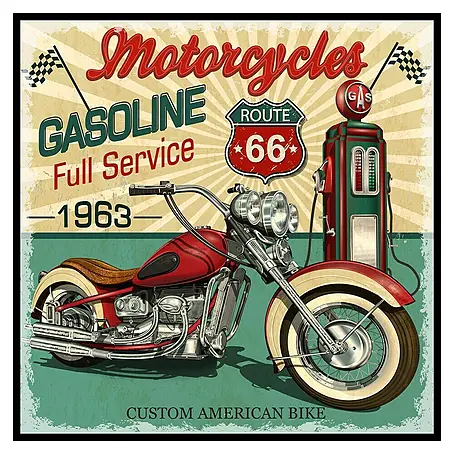 Cuadro Moto Vintage