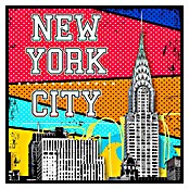 Cuadro NY Pop art (An x Al: 40 x 40 cm, 1 pzs.) | BAUHAUS
