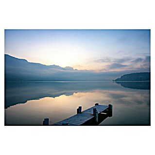 Cuadro Muelle pasarela azul (Muelle pasarela azul, An x Al: 120 x 80 cm, 1 pzs.)