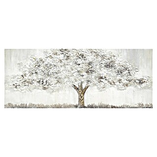 Cuadro pintado a mano Árbol Blanco (Árbol Blanco, An x Al: 150 x 60 cm)