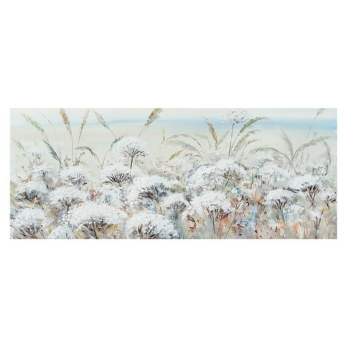 Cuadro pintado a mano Flor Blanca (Flor Blanca, An x Al: 150 x 60 cm) | BAUHAUS