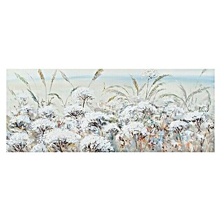 Cuadro pintado a mano Flor Blanca (Flor Blanca, An x Al: 150 x 60 cm)