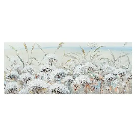 Cuadro pintado a mano Flor Blanca