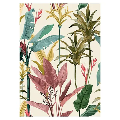 Lienzo Hojas tropical