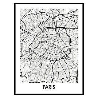 Cuadro Mapa París (An x Al: 30 x 40 cm, 1 pzs.)