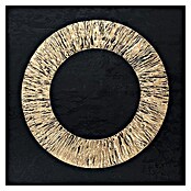 Cuadro de madera láser Aro fondo negro (Aro fondo negro, An x Al: 40 x 40 cm) | BAUHAUS