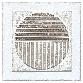 Cuadro con relieve Abstracto Círculo (Abstracto círculo, An x Al: 40 x 40 cm)