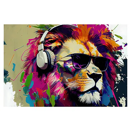 Cuadro León Pop Art