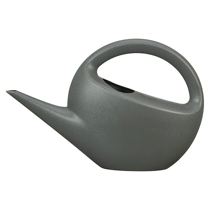 Scheurich Smilla Gießkanne - Matt Anthracite, 3 l - Graue Gießkanne mit gebogenem Griff und Ausguss, ideal für Zimmer- und Gartenpflanzen.