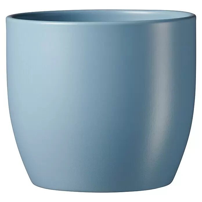 Soendgen Keramik Übertopf rund Basel SpringAußenmaß (Ø x H): 12 x 10 cm, Nordischblau, Keramik