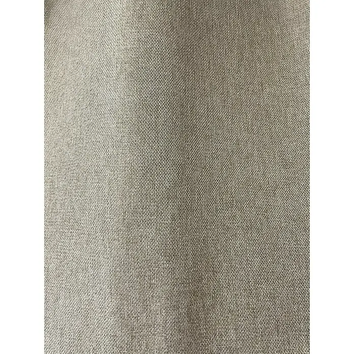 Cortina con ollaos Opaca - An x Al: 140 x 260 cm, Lino - Primer plano de un tejido duradero y texturizado en un tono neutro, perfecto para tapicería o prendas de vestir. El tejido fino añade profundidad.