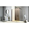Camargue Vario Duschwand B66BR (B x H: 135 x 200 cm, Beschichtet, Bronze/Schwarz) | BAUHAUS
