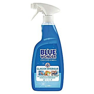 HG Blue Wonder Glasreiniger Professioneel (1.000 ml, Fles met sproeikop)