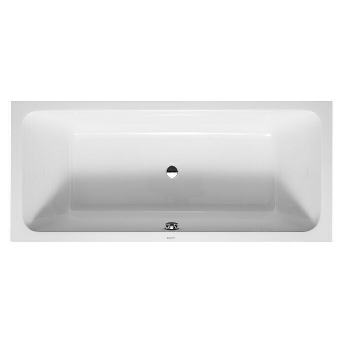 Duravit D-Code Badewanne (180 x 80 cm, Ablauf: Mittig, Sanitäracryl, Weiß)