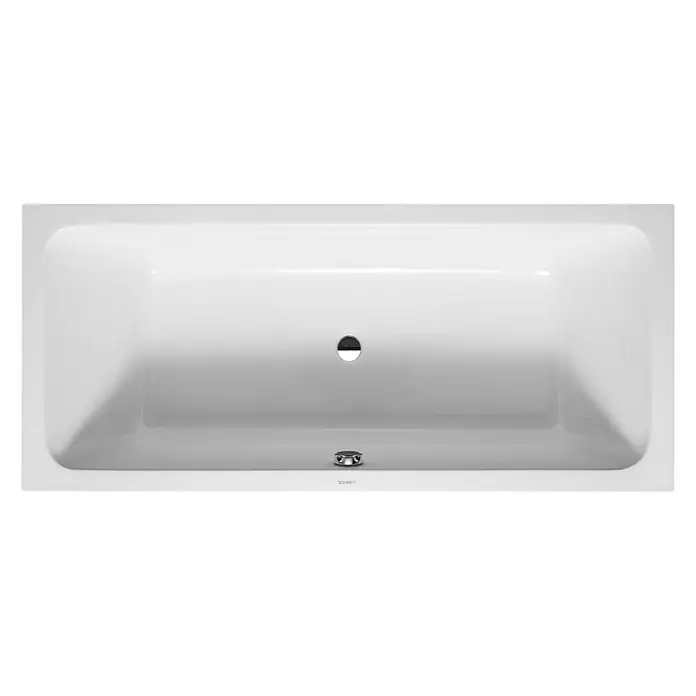 Duravit D-Code Badewanne - 180 x 80 cm, Sanitäracryl, Weiß - Ein hochaufragendes Bild einer weißen Duravit Badewanne, die ein schlankes und modernes Design für ein luxuriöses Badeerlebnis zeigt.