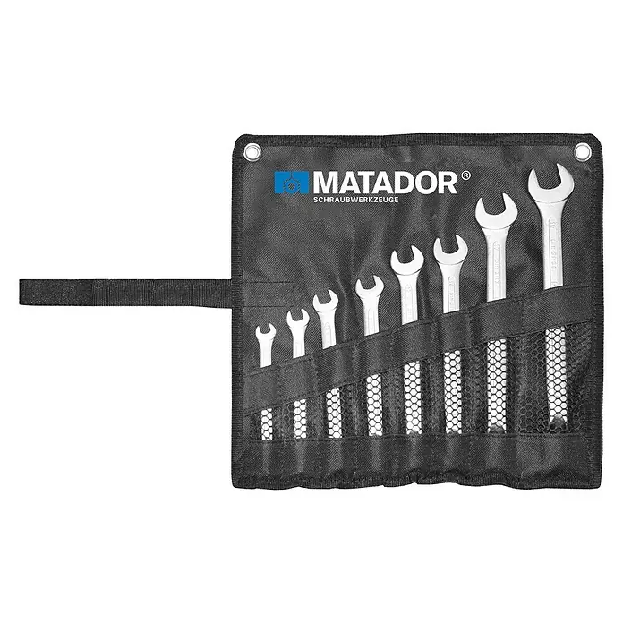 Matador Doppelmaulschlüssel-Satz in Rolltasche