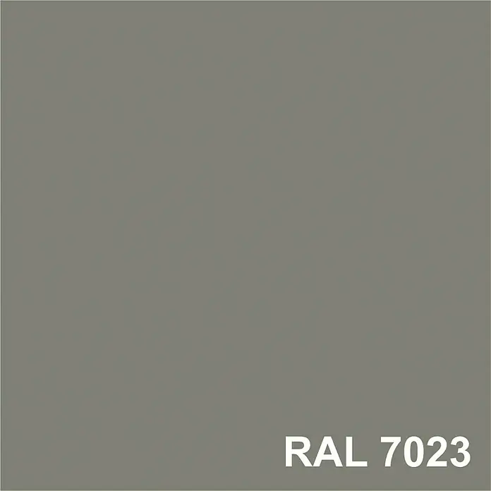 Probau Revisionstür - 15 x 15 cm, Grau, Beschichtet - Darstellung der RAL 7023 Farbe, auch bekannt als Betongrau, für Design- und Bauanwendungen.