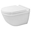 Duravit Starck 3 Wand-WC-Set (Mit WC-Sitz, Tiefspüler, Montageeigenschaft: Verdeckt, Weiß)
