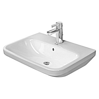 Duravit DuraStyle Waschtisch Typ 2 (60 x 44 cm, Mit schmutzabweisender Glasur, Hahnloch: Mitte, Mit Überlauf, Weiß)