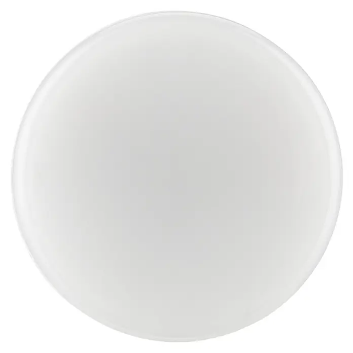 Orientierungslicht - 0,2 W, Weiß, Ø x H: 48 x 55 mm - Nahaufnahme einer leeren, runden, weißen Dose, perfekt für individuelle Designs und Branding.