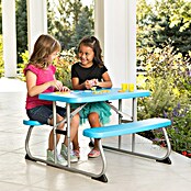 Lifetime Kinder-Picknicktisch mit Bänken (L x B x H: 83 x 90 x 54 cm, Polypropylen, Blau) | BAUHAUS